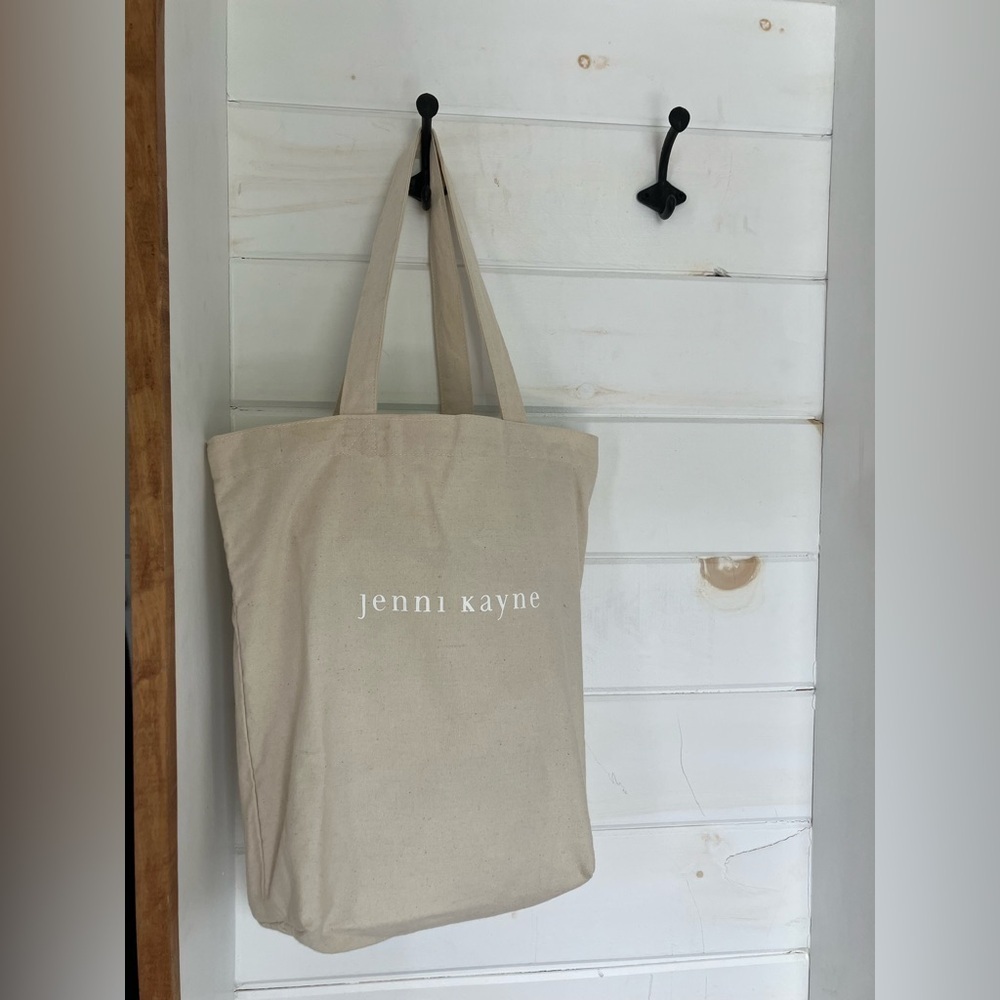 Jenni Kayne Small Canvas Shopping Tote Logo - Picture 4 of 17